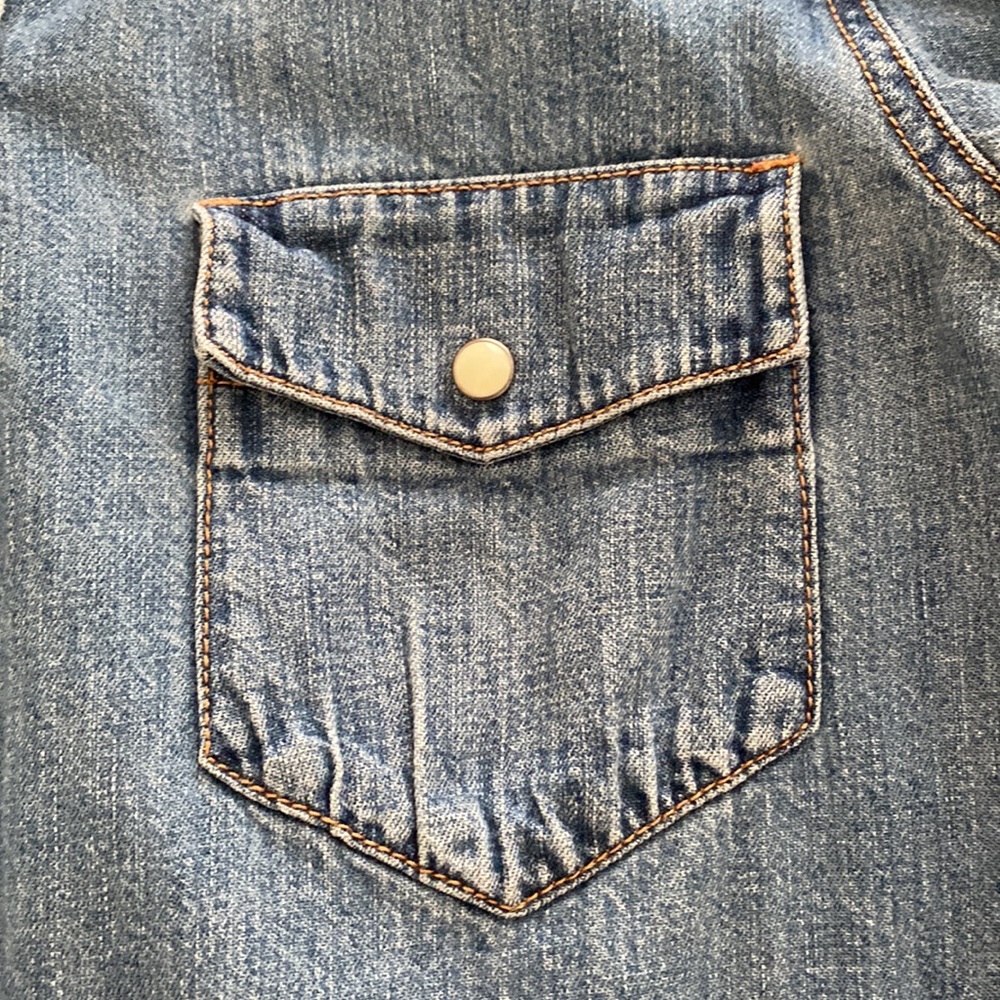 J Crew - Chambray Rancher Button Down - 6 - image 2